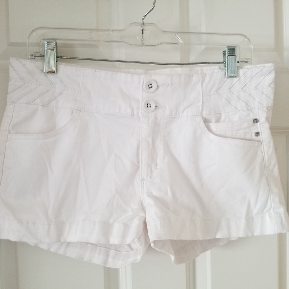 White Denim Shorts